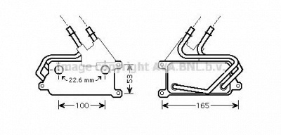 AVA QUALITY COOLING bw3315 -  Масляный радиатор, автоматическая коробка передач